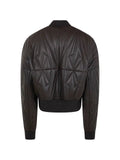 Moncler x Rick Owens leather bomber jacket