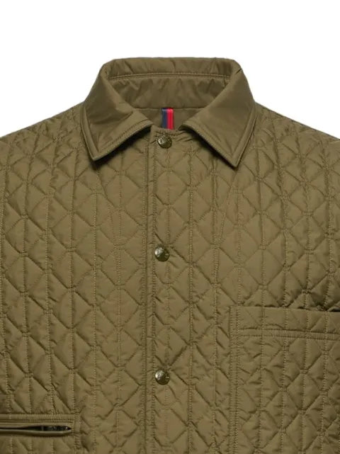 Moncler Theoline diamond-quilted padded mid-length jacket
