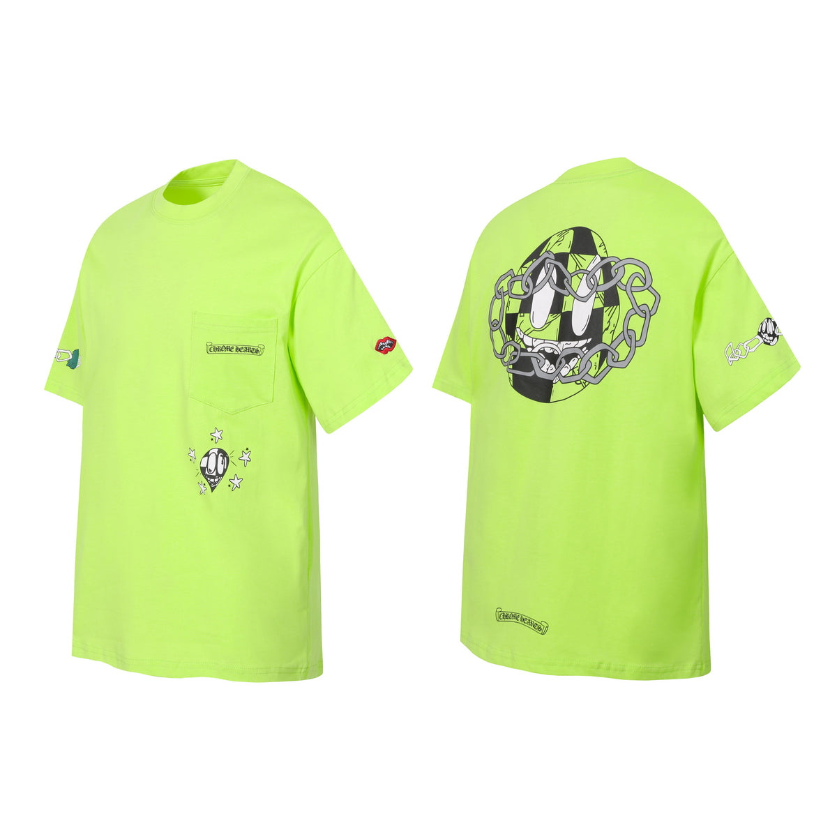 Chrome Hearts Matty Boy Link T-Shirt Lime Green